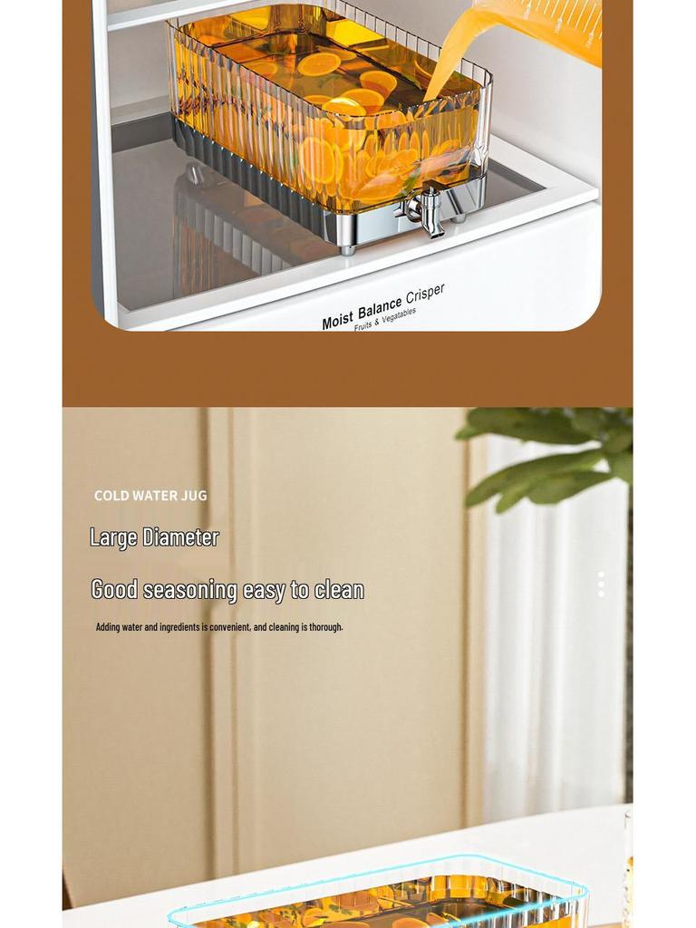 Large Capacity Summer Beverage Dispenser: High-Temperature & Drop-Resistant Cold Brew Kettle with Spigot