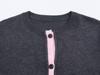 European and American style, new women's clothing, foreign style fashionable splicing knitted jacket 3581/005/802