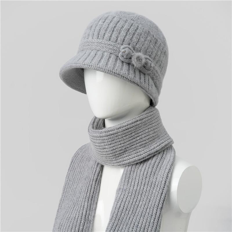 Hat Women's Autumn and Winter Knitted Hat Warm and Cold Hat Wool Hat