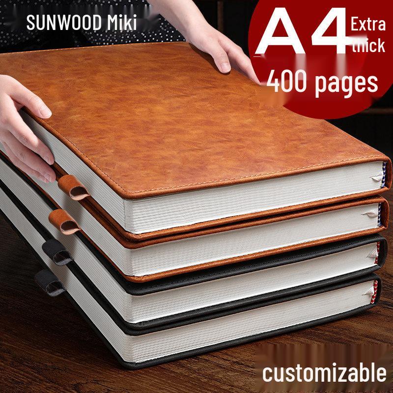 2026 Business Meeting & Office Diary: 4 Thickened Notebooks for Bookkeeping & Work Record