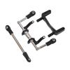 1 10 RC Servo Mount with Hydraulic Steering Link Aluminum Alloy Lightweight Adjustable Damping for SCX10 Models Black