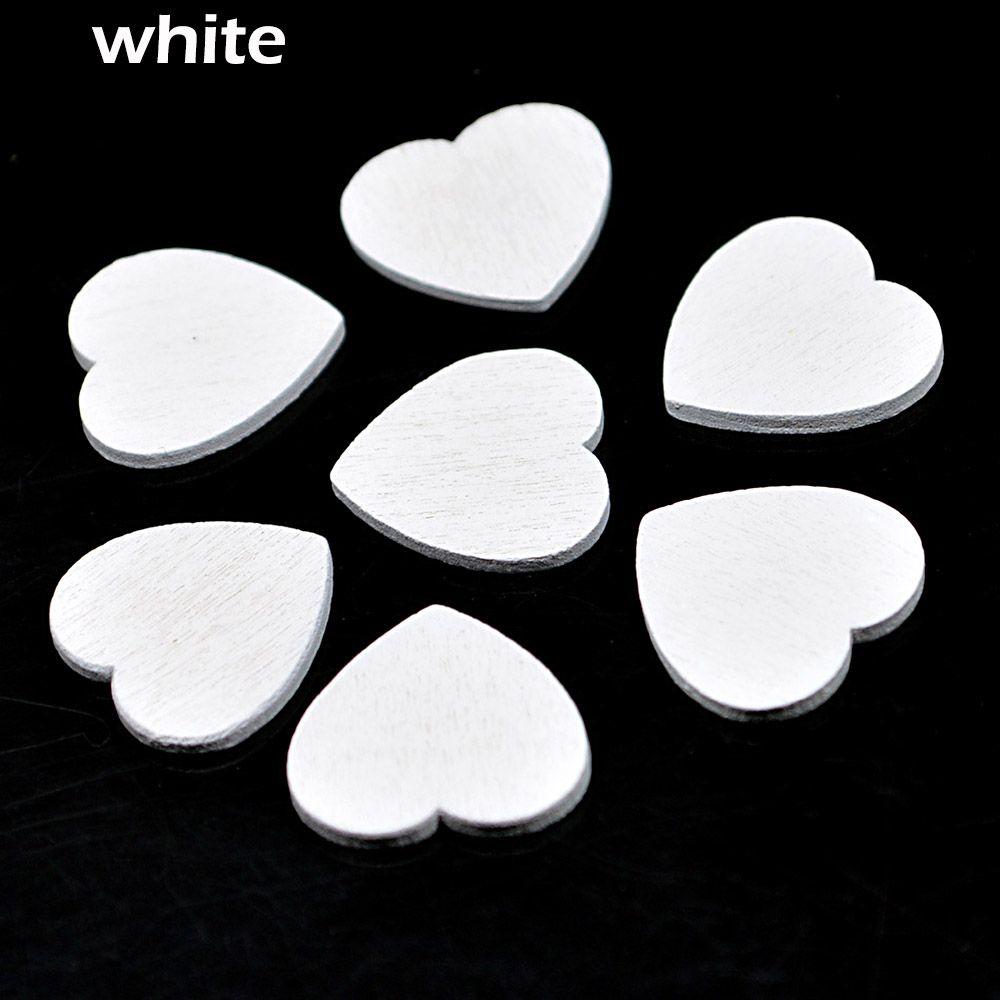 

Wall Sticker Party Decor Wedding Ornaments Wooden Chips Hearts Shaped Wood Crafts Confetti Slices