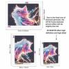 Adult Creative Diamond Painting Kit DIY Swirling Cat Rhinestone Picture Canvas Leisure Craft Wall Art Gift Making Fun Set