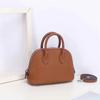 Borsa a tracolla singola in pelle bovina di prima qualità con motivo a litchi, mini borsa piccola portatile da donna