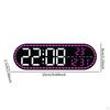 Digital Alarm Clock Date/Time/Week Silent Portable Household LED Wall Electronic Clocks for
