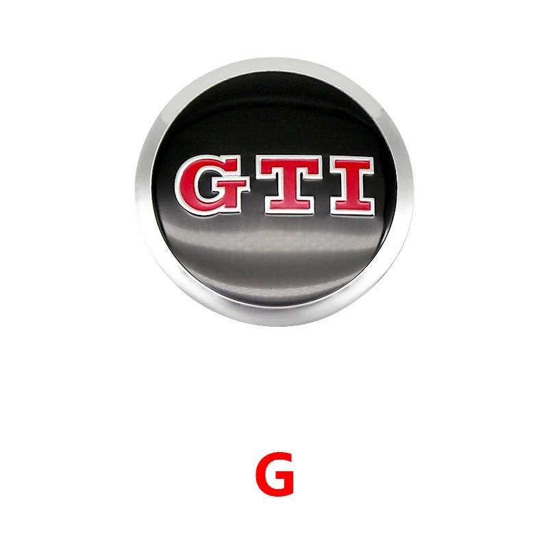 4Pcs For Volkswagen R-Line R GTI Polo Passat T5 Golf Scirocco 56mm Car Wheel Stickers Center Hub Cap Car Emblem Badge Decal