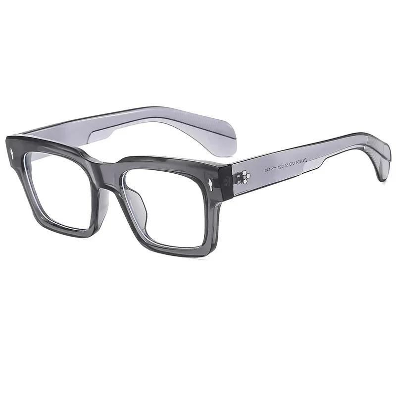 Large Square Frame Anti Blue Light Glasses Retro Classic Men Women Computer Gaming Eye Protection Spectacles