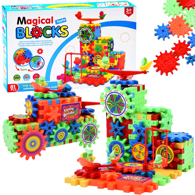 Waffelbausteine für kleine Baumeister BLOCKS 81 Teile | ZA2951
