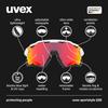 uvex Sports Sunglasses UV400 Mirror Lens Sportstyle 228 (Uvex) Anti-fog Cycling/Outdoor White/Black (Mirror Red)