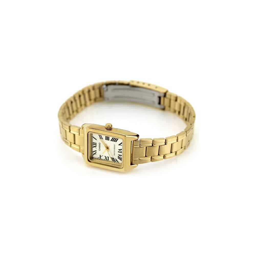 Casio Standard Quartz Women's Watch LTP-V007G-9B Gold Tone Stainless Steel Band