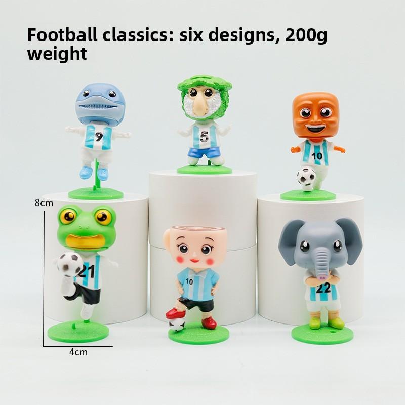 Italiana brainrot Pvc Model Ornament With Football Design For Boys And Collectors