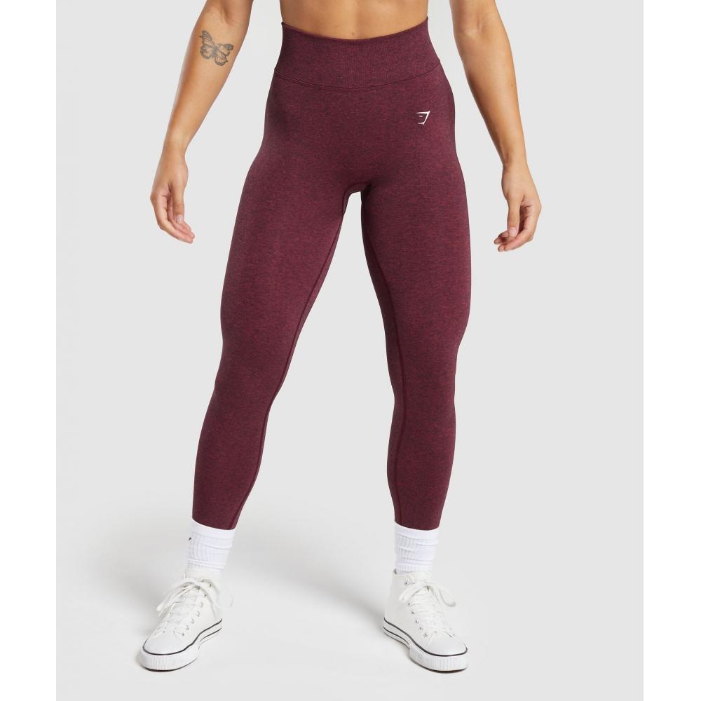 

GYMSHARK Lift Contour Seamless Leggings Vintage Pink Black Marl B6A9C KB14