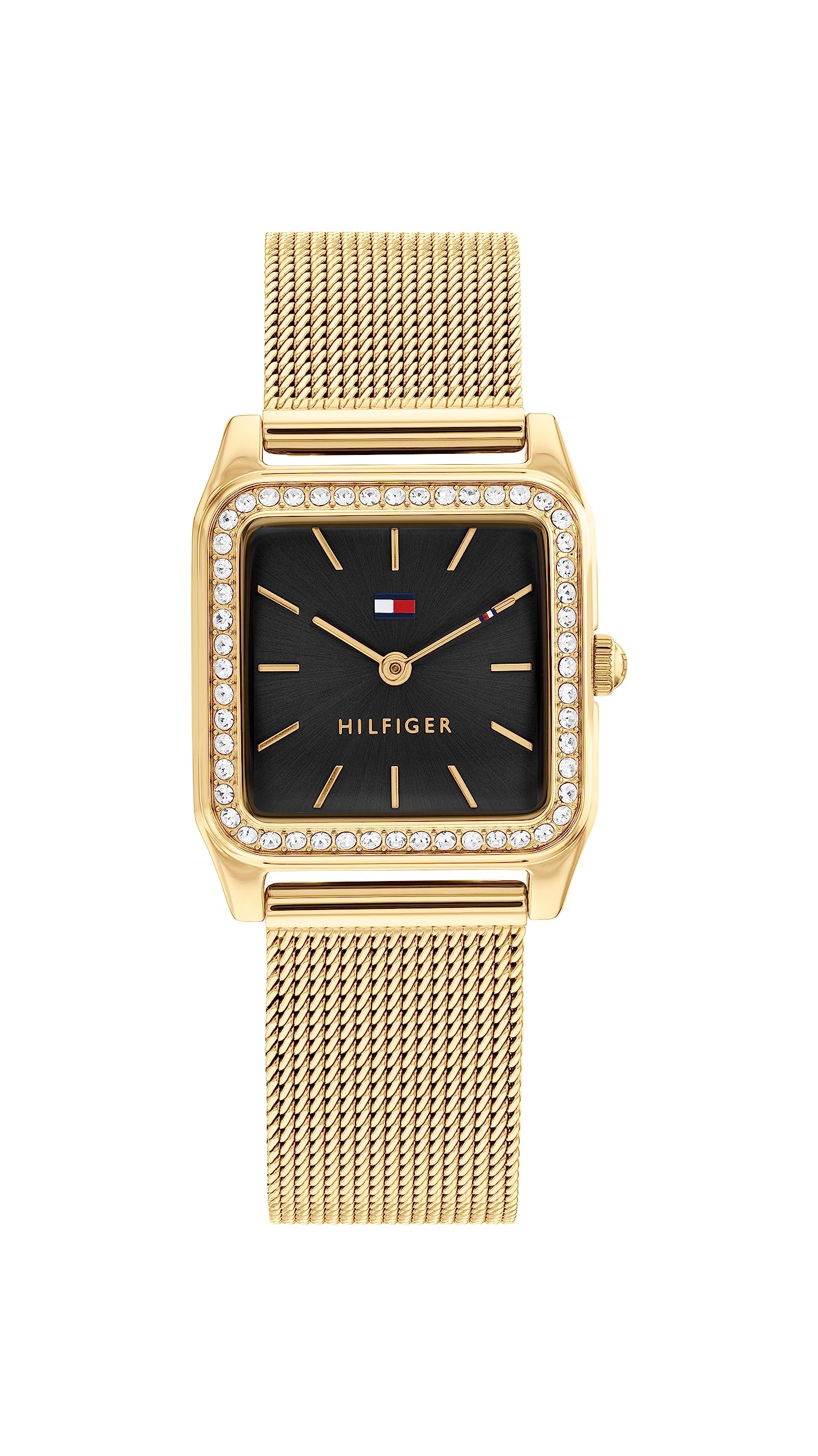 Tommy Hilfiger TONI analog with women s watch, gold/black, bracelet.
