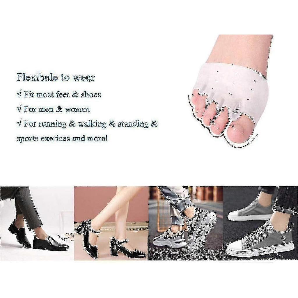 Five-hole Metatarsal Pads, Breathable Toe Separators For Foot Pain - RiRi