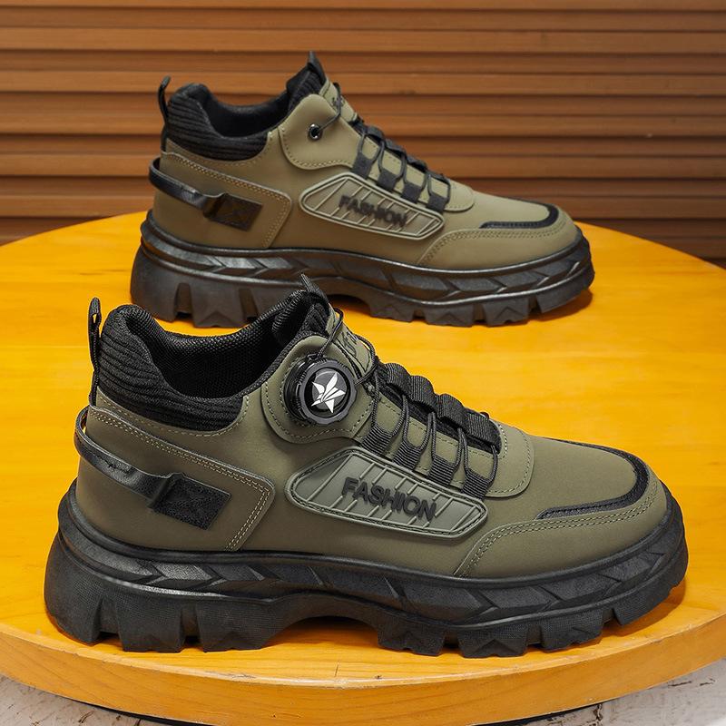 Autumn New High-top Men's Shoes Sports Platform Casual Boots Non-slip Outdoor Martin Boots