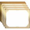Professional Certificate Paper 8.5 X 11 for Printing, Diploma Paper, Award Certificates Paper, 80 Lb, 15 Count, Gold Foil Border, for Office,