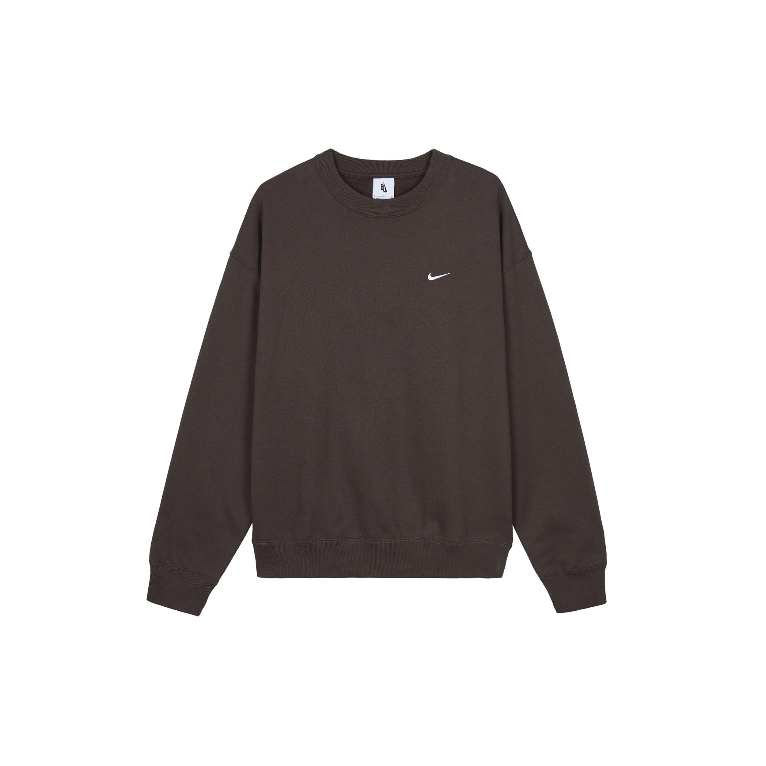Nike Solo Swoosh Crew Sweatshirt Baroque Brown Men s DX1362-237 XL