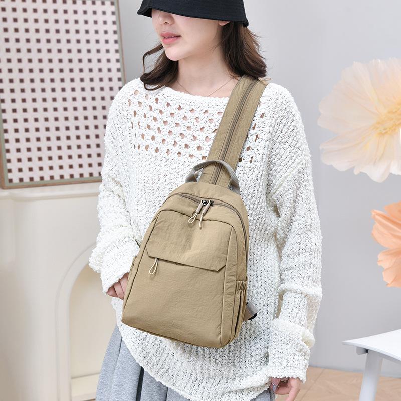 Multi-functional Dual-use Chest Bag Women's Outdoor Lightweight Small Backpack Water-repellent Crossbody Bag