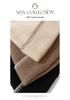 Unisex 100% Pure Cashmere Beanie with Ear Protection - Autumn/Winter Casual Knit Hat