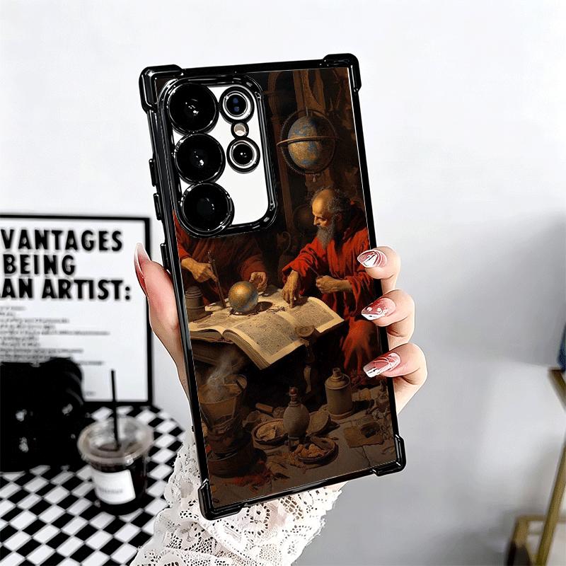 Renaissance Aesthetics Art Painting Soft Phone Case For Samsung Galaxy S26 Ultra S25 Edge S24 FE S23 Plus S22 S21 + S20 Plating