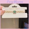 Geometric Zircon Square Fashion Simple Pendant Bracelet With Cubic Zirconia For Women