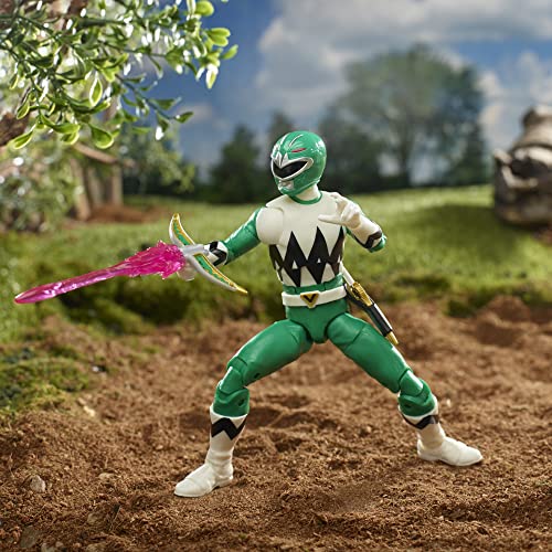 Power Rangers Lightning Collection Lost Galaxy Green Ranger 6-inch Premium Collectible Action Figure Toy with Accessories, Ages 4 and Up, F4509