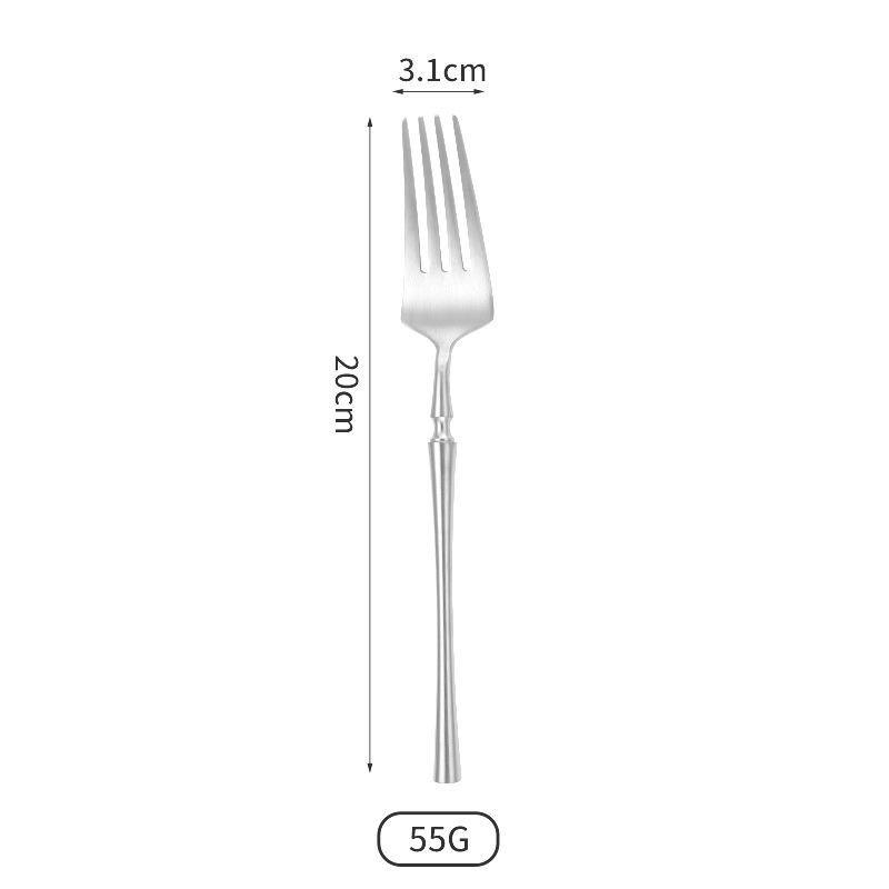 304 Edelstahl Messer Gabel Löffel Hotel Restaurant Western Geschirr Verdickt Kreative Kleine Baroon Taille Hüpfendes Messer und Gabel