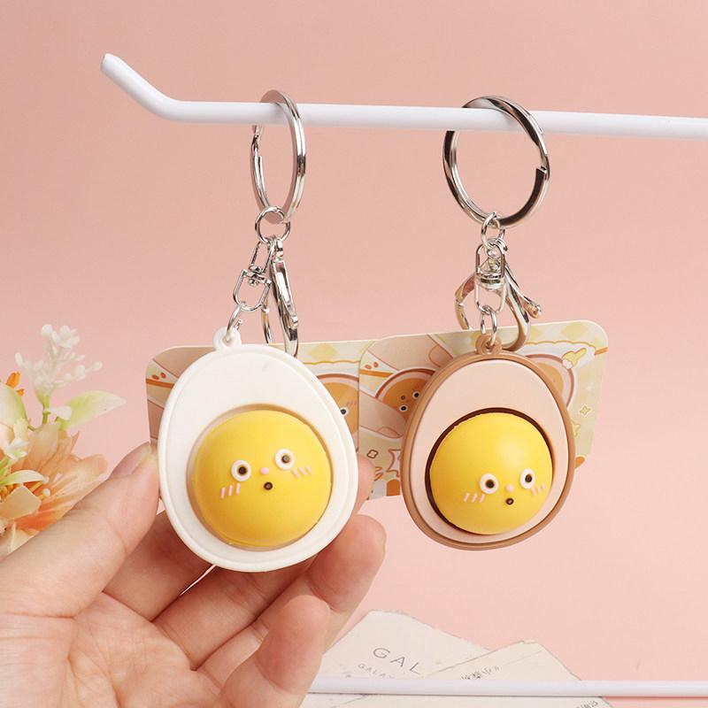 Bread Keycap Stress Relief Clicker Keychain Mechanical Keyboard Button Decompress Fingertip Keyring