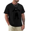 Hang Loose Black Cat Pocket Art Tshirt Soft Touch Basic Cotton Tshirt