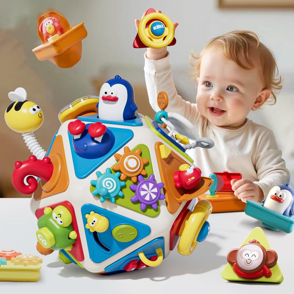 LONGET Multifunctional Musical Toy Addictive Box - Baby Toy Educational Toy Finger Play Developmental Toy - Sounds, Lights Up, Stimulates Five