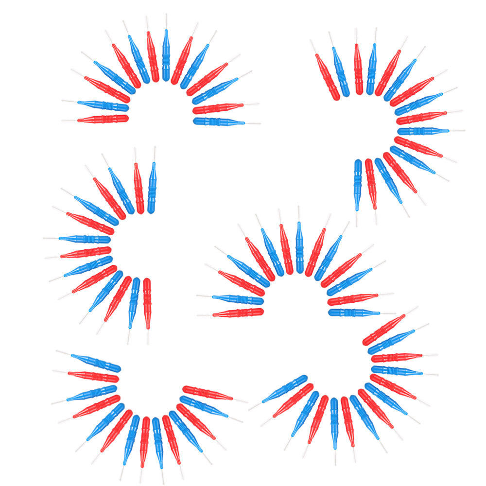 50 buc Periuță interdentară Cap de ață Instrument de alegere a dinților Între dinți Perie de curățare dentară profesională