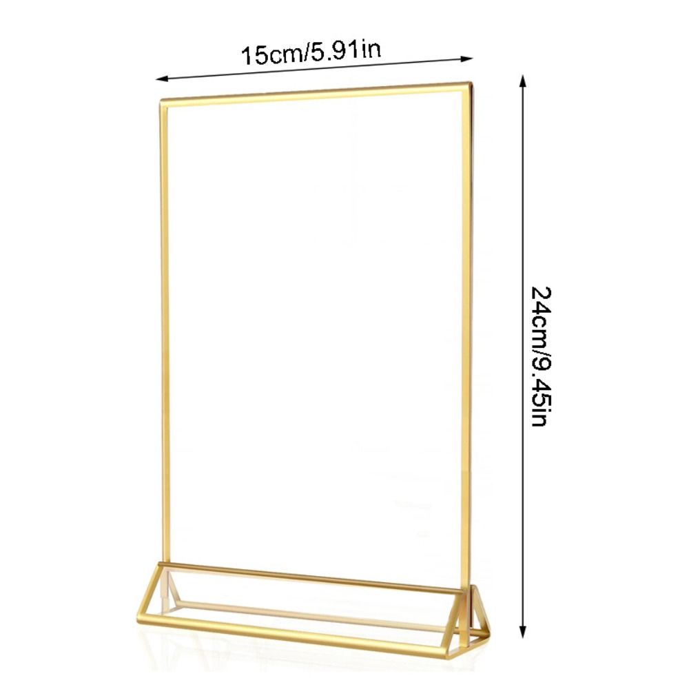 with Base Label Holder Transparent Menu Card Rack Wedding Numbers Stand  Party Wedding Decorations