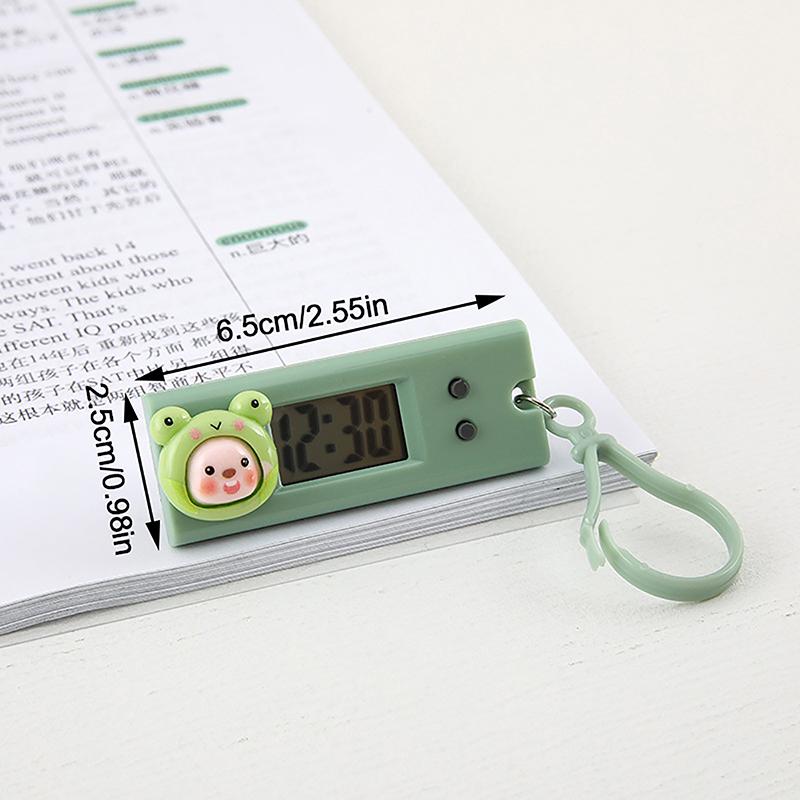 Portable Silent Digital Electronic Clock For Student Exam Study Library Mini Pocket Watch Green Backlight Lcd Display