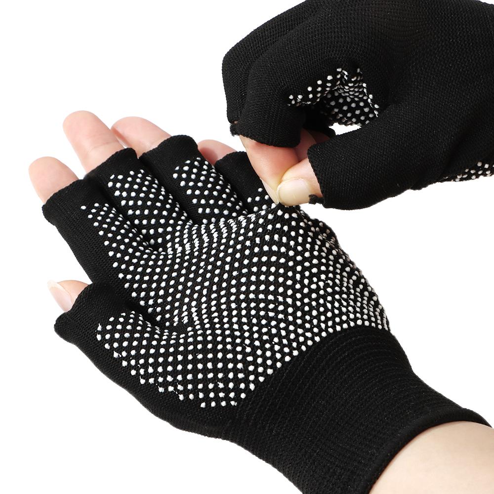 Yoga Breathable Bicycle Equipment Anti-slip Mitten Cycling Gloves Half Finger Gloves Work Mittens