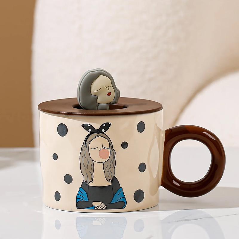 Shangheng Bubble Bow Girl Ceramic Mug