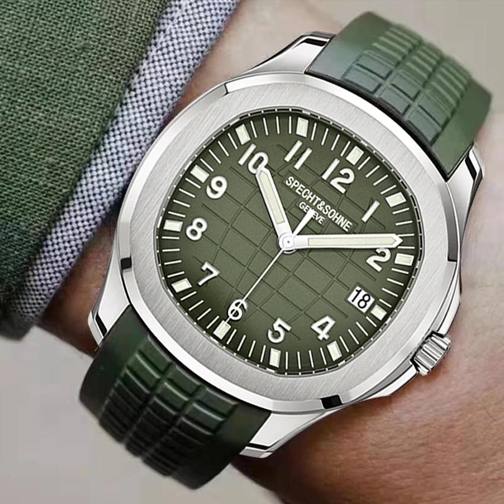 2025 Neue Specht&Sohne 40MM Automatische Mechanische Uhr für Herren Miyota 8215 Uhrwerk Saphirglas 5167 Sportarmbanduhr Dornschließe Faltschließe