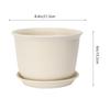 Colorful Resin Flower Pots Medium Apricot Thickened Plastic Plant Pots Nursery Planter for Succulent Seedlings Crafts