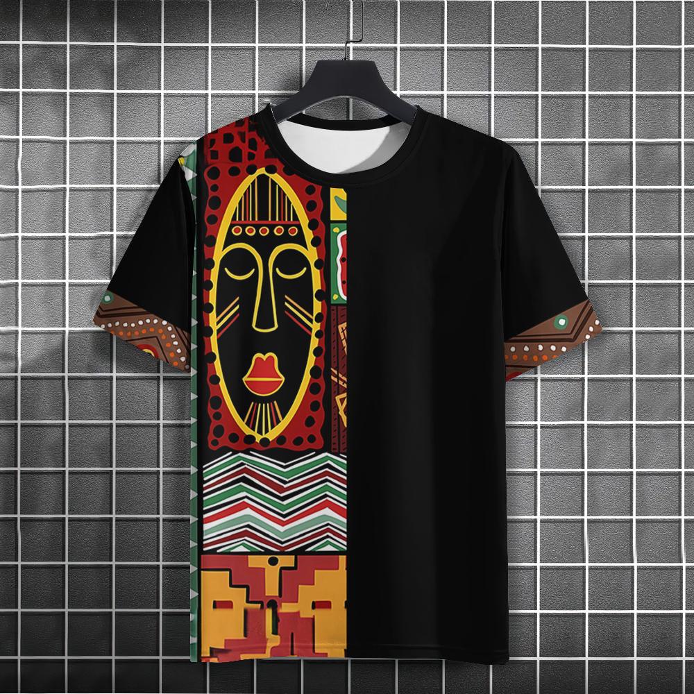Size XXS-6XL Plus Size T-shirt Ethnic Style 3D Printed T-Shirts Men Women Casual Fashion Streetwear Short Sleeve T Shirt Tops