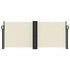 VidaXL Auvent latéral rétractable crème 100x1000 cm, écran d’intimité de jardin, brise-vue de balcon, écran d'extérieur, 4004685