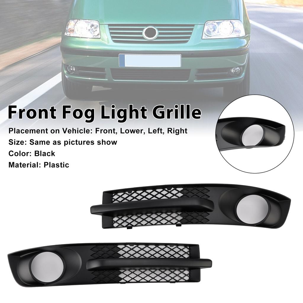 Front Bumper Fog Light Grill Fit VW Sharan 7M 2000-2010 W/ Foglight Hole