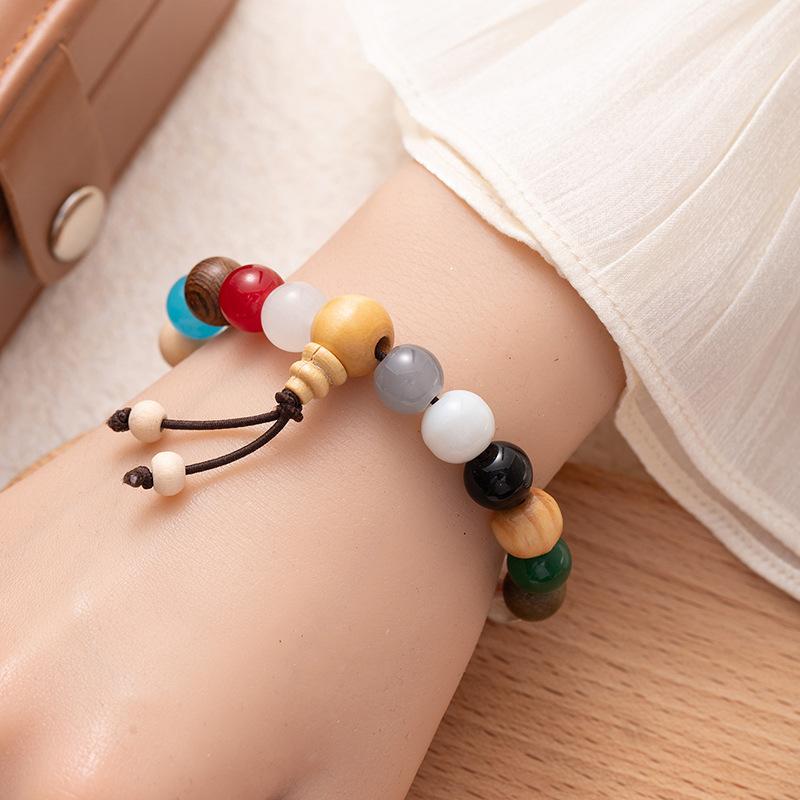 Eighteen-Seed Rosary Plate Playing With Colorful Bracelets, Bodhi Seeds, Buddha Beads, Bracelets, Retro Lucky Jewelry, Couple Bracelets