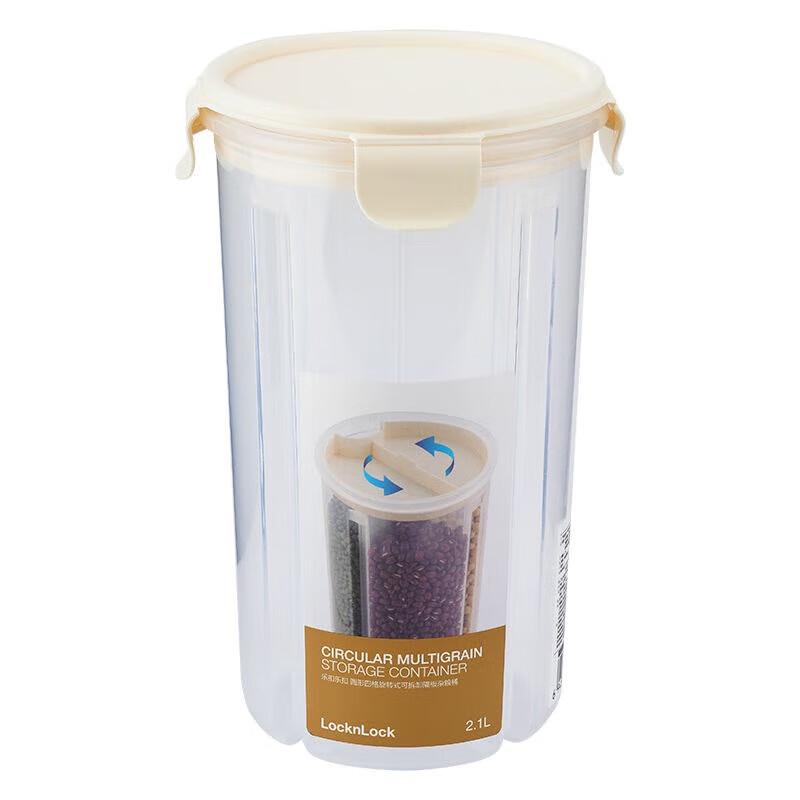 LOCK&LOCK 26L Rotating 4-Compartment Grain Dispenser