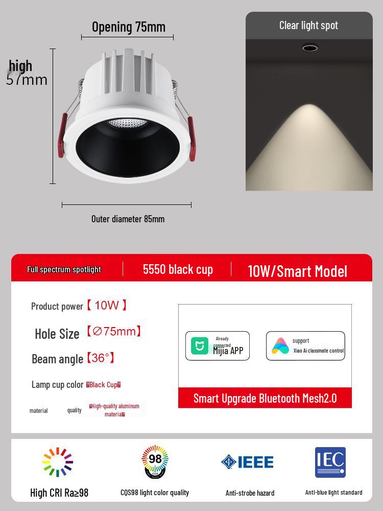 Recessed Downlights & Ceiling Spotlights for Living Room - Small Hill Wall Wash Lights