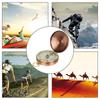 Gold Color Outdoor Compass Copper Camping Compass Portable Pocket Compass  Outdoor Activities