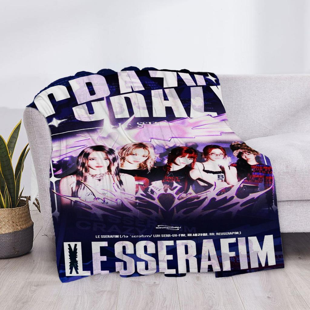 Couverture de canapé Le Serafim Couvertures douces et moelleuses Maison et décoration Jeté Lit Genou Personnalisé Anime Luxe Jetés Mignon pour enfants