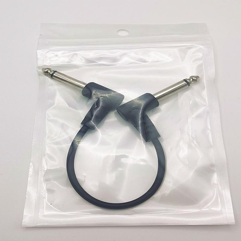 

«Экранированный гитарный эффекторный кабель, 6,35 мм, одинарный блок, доступен в длинах 15, 30 или 50 см» Popular Model, 15CM