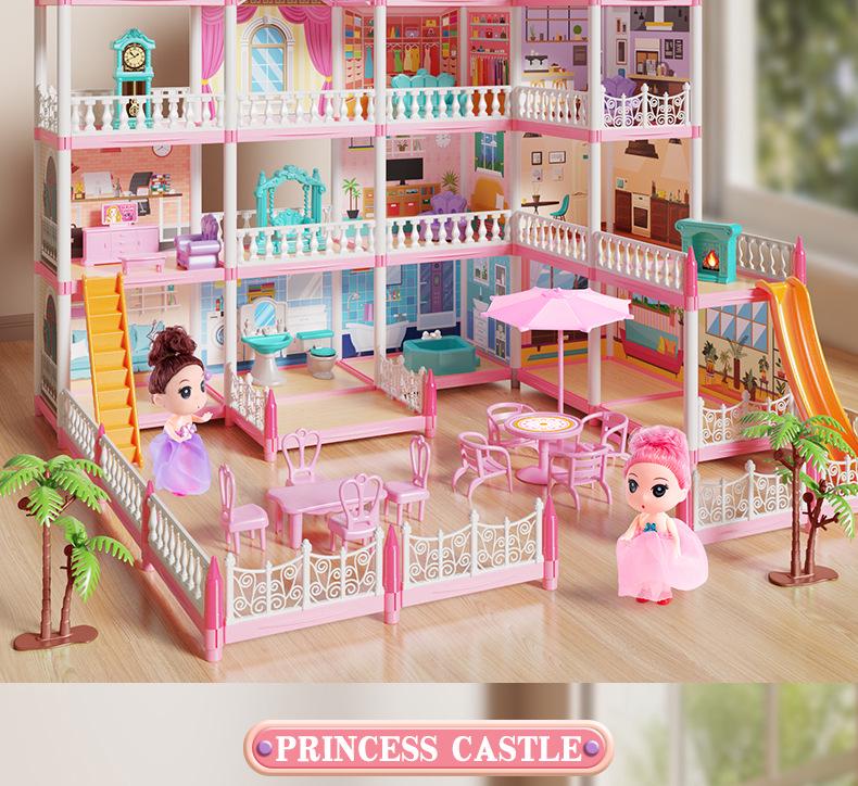 Princess Castle Dollhouse DIY Building Kit for Girls