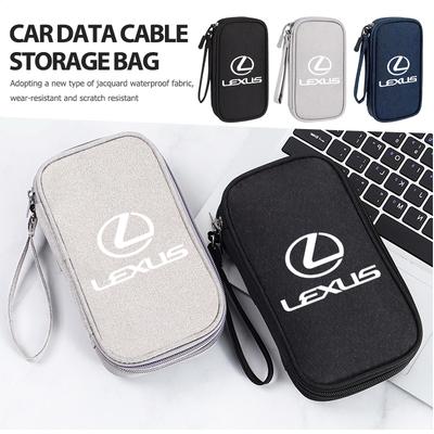 For Lexus Car Styling Digital Storage Bag Oxford Cloth Cable Tools Travel Purse IS350 ES350 IS250 IS460 IS220h IS300 LX570