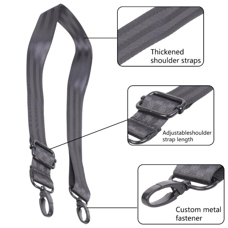 Bag Strap Replacement Extra Shoulder Band Adjustable Length 134cm For Camera Purse Luggage DIY Upgrades Case Strap