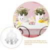 12Pcs Clear Cake Stand with Dome Cover Premium Material for Home Party Dessert Display Cake Stand with Dome Mini Dessert Plates
